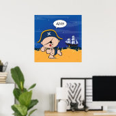 Ahoy Baby! Pirate Poster Print (Heimbüro)