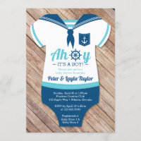 Ahoy Baby Shower Einladung, Segler, Kosmetik