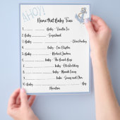 Ahoy Baby Shower Game Flyer (Hand)