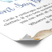 Ahoy Babydusche Nautical Sailor Sailor Say Baby Sa Poster (Ecke)