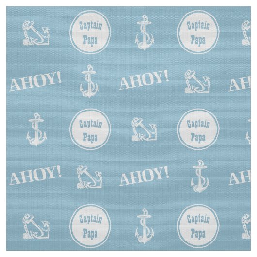 Ahoy! Benutzerdefiniertes Ankermuster Muster leuch Stoff (Muster)