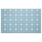 Ahoy! Benutzerdefiniertes Ankermuster Muster leuch Stoff (Fat Quarter (45,7 x 55,9 cm))