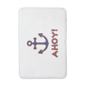 AHOY! Buoy + Ankerdesign Red+Blue Badematte (Vorderseite Vertikal)