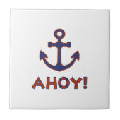 AHOY! Buoy + Ankerdesign Red+Blue Fliese (Vorderseite)