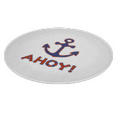 AHOY! Buoy + Ankerdesign Red+Blue Schneidebrett (Ecke)