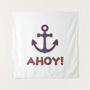 AHOY! Buoy + Ankerdesign Red+Blue Wandteppich