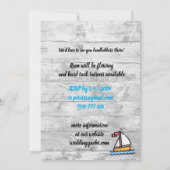 Ahoy da! Yachtdesign Save the Date Karte (Rückseite)