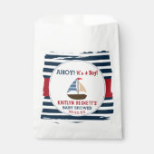 Ahoy! Das ist ein Junge! Babydusche für Nautical B Geschenktütchen (Vorderseite)