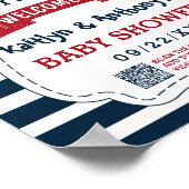 Ahoy! Das ist ein Junge! Babydusche für Nautical B Poster (Ecke)