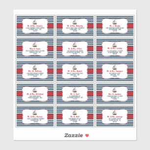 Ahoy! Das ist ein Junge! Babyduschetiketten für Na Aufkleber