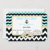 Ahoy! Das ist ein Junge! Einladung (Vorderseite)