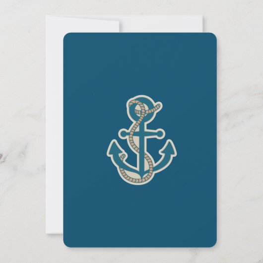 Ahoy! Das ist ein Junge! Einladung (Rückseite)