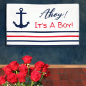Ahoy! Das ist ein Junge! Kinderdusche Banner