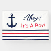 Ahoy! Das ist ein Junge! Kinderdusche Banner (Horizontal)