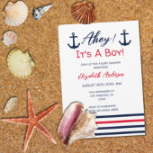 Ahoy! Das ist ein Junge! Kinderdusche Einladung