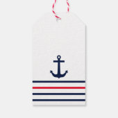 Ahoy! Das ist ein Junge! Kinderdusche Geschenkanhänger (Rückseite)