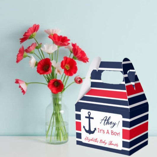 Ahoy! Das ist ein Junge! Kinderdusche Geschenkschachtel