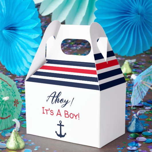 Ahoy! Das ist ein Junge! Kinderdusche Geschenkschachtel (Party)