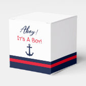 Ahoy! Das ist ein Junge! Kinderdusche Geschenkschachtel (Vorderseite)