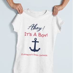 Ahoy! Das ist ein Junge! Kinderdusche T-Shirt