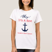 Ahoy! Das ist ein Junge! Kinderdusche T-Shirt (Vorderseite)