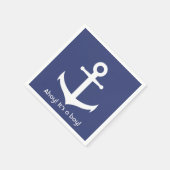 Ahoy! Das ist ein Junge! Nautical Baby Showdusche  Serviette (Ecke)