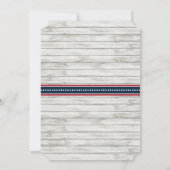 Ahoy! Das ist ein Junge! Nautical Boat Baby Showei Einladung (Rückseite)