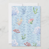 Ahoy! Das ist ein Junge! Nautical Stylish Einladung (Rückseite)