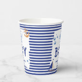 Ahoy! Das ist ein Junge! Sailor Marine Blue Baby D Pappbecher (Links)