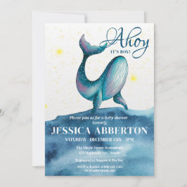 Ahoy, das ist eine Baby-Kinderdusche Einladung