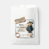 Ahoy, das ist eine Baby-Teddy-Baby-Dusche. Geschenktütchen (Vorderseite)