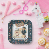 Ahoy, das ist eine Baby-Teddy-Baby-Dusche. Pappteller (Party)