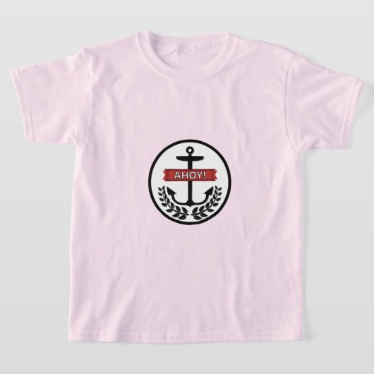 Ahoy - Der grundlegende T - Shirt von Kindern (Ablage )