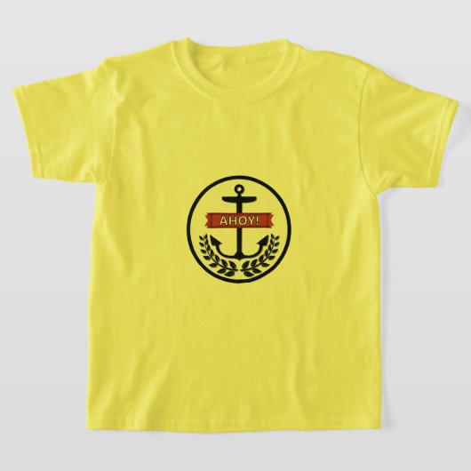 Ahoy - Der grundlegende T - Shirt von Kindern (Ablage )