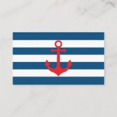 Ahoy Diaper Raffle Ticket, nautisch, blau, rot Begleitkarte (Rückseite)