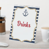 Ahoy Drinks Drink Table Party signieren Sockelschild (In SItu)