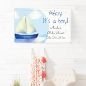 Ahoy, ein Junge! Babyparty Banner (Insitu)