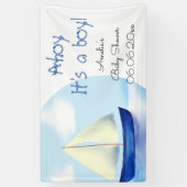 Ahoy, ein Junge! Babyparty Banner (Vertikal)
