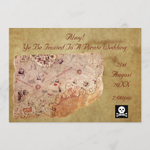 Ahoy! Eine Piratenhochzeit Einladung