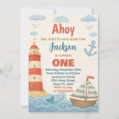 Ahoy! Einladung zur Geburtstagspartei (Vorderseite)