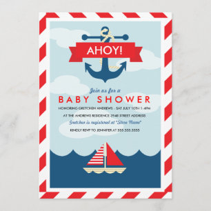Ahoy! Einladung zur Kinderdusche