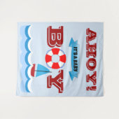 Ahoy! Es ist ein Baby Boy Tapestry Wandteppich (Vorderseite (Horizontal))