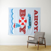 Ahoy! Es ist ein Baby Boy Tapestry Wandteppich (Beispiel (Horizontal))