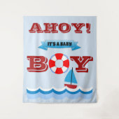 Ahoy! Es ist ein Baby Boy Tapestry Wandteppich (Vorderseite)