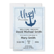 Ahoy Es ist ein Baby-Dusche einladen