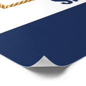 Ahoy Es ist ein Baby Dusche Foto Prop Frame Poster (Ecke)