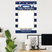 Ahoy Es ist ein Baby Dusche Foto Prop Frame Poster (Heimbüro)