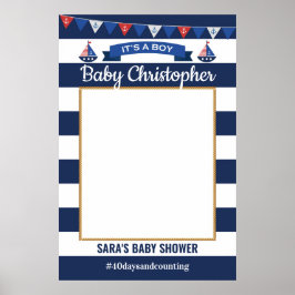 Ahoy Es ist ein Baby Dusche Foto Prop Frame Poster