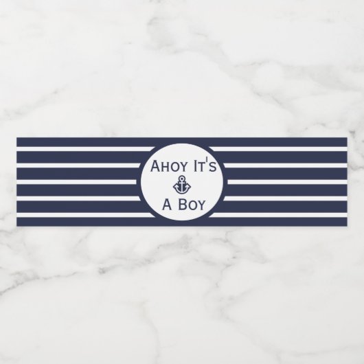 Ahoy Es ist ein Baby Dusche Wasser Flasche Etikett (Einzelnes Label)