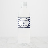 Ahoy Es ist ein Baby Dusche Wasser Flasche Etikett (Vorderseite)